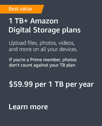 1 TB+ Amazon Digital Storage plans