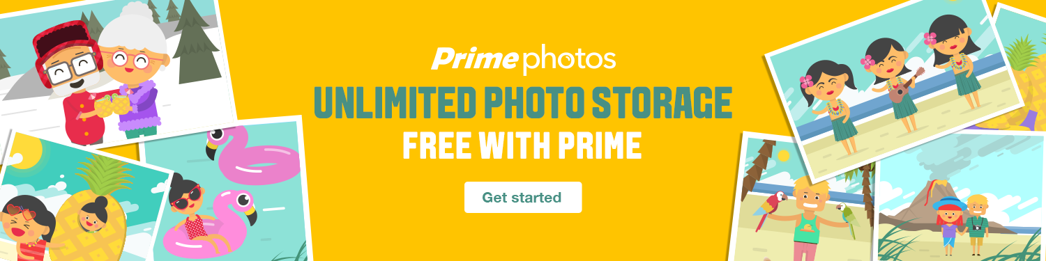Unlimited photo storage free with Prime. Get started