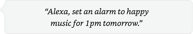 alexa, wake me up