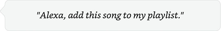 Alexa, add song to my playlist