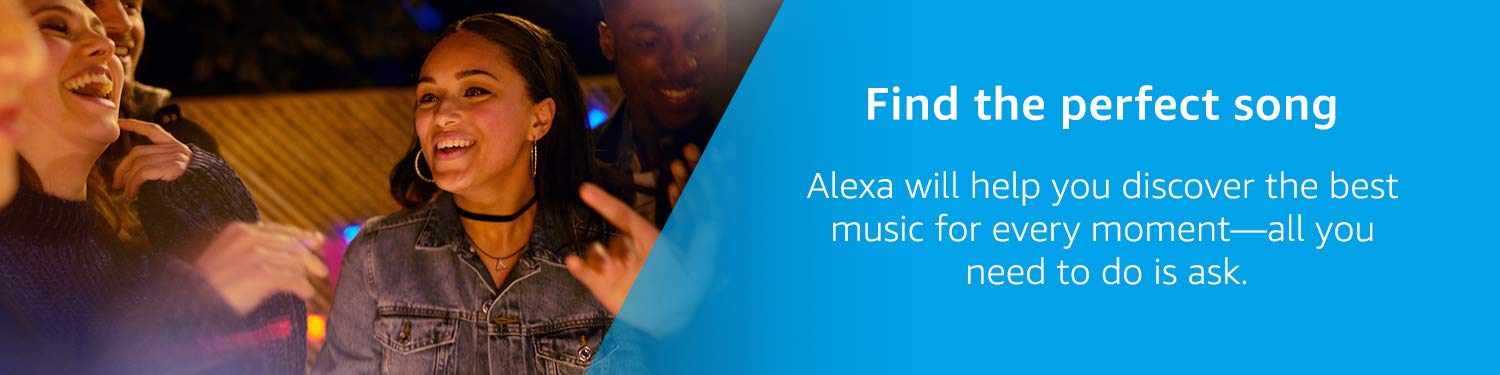 Alexa will find the perfect song.