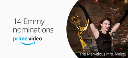 Prime Original The Marvelous Mrs. Maisel nominated for 14 Emmy Awards, including Outstanding Comedy Series