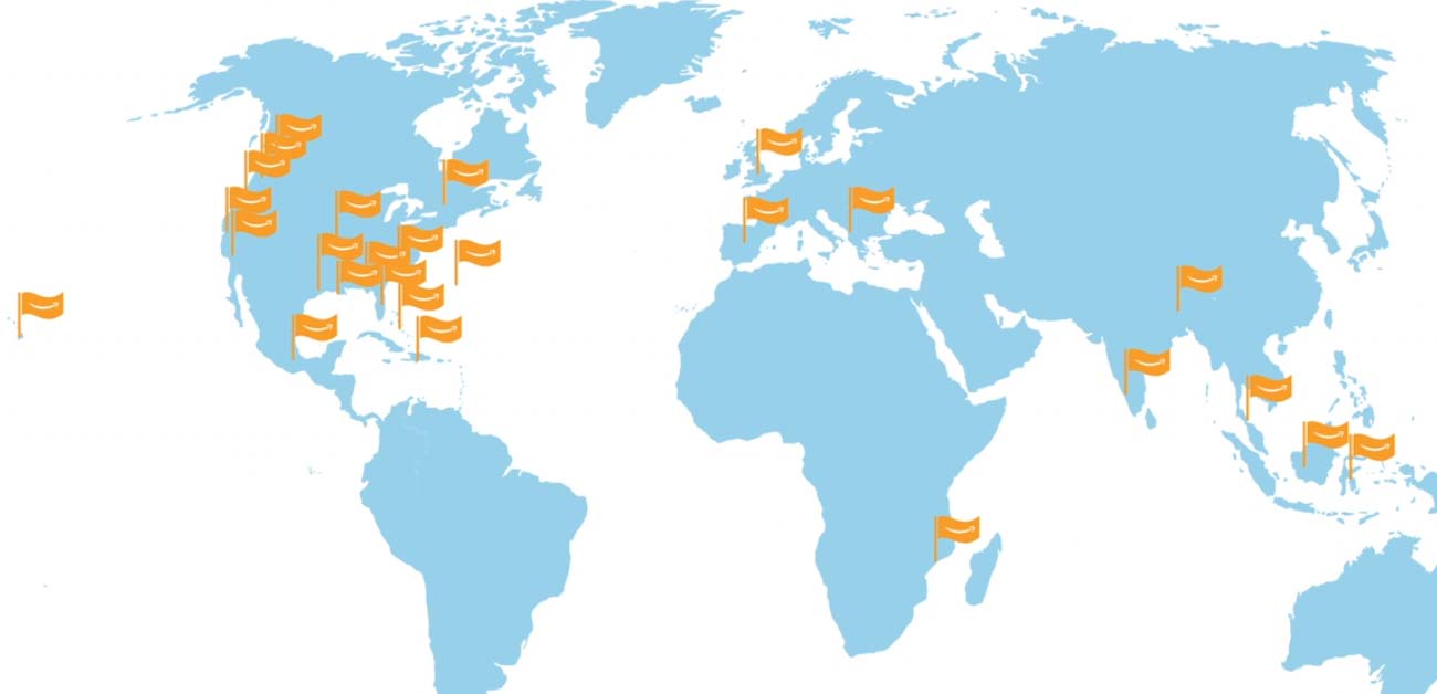 Map of supported natural disasters