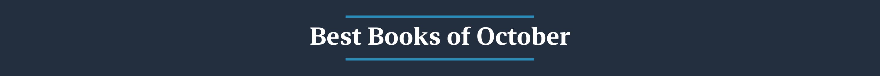 Best Books of October