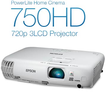 PowerLite Home Cinema 750HD 720p 3LCD Projector