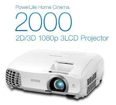 PowerLite Home Cinema 2000 2D/3D 1080p 3LCD Projector