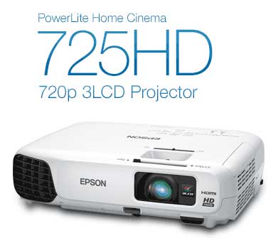 PowerLite Home Cinema 725HD 720p 3LCD Projector