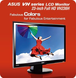 VH236H - Versatile Widescreen LCD monitor for Instant Multimedia Enjoyment
