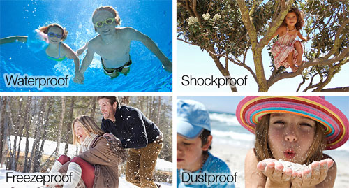 Waterproof, Shockproof, Freezeproof, Dustproof