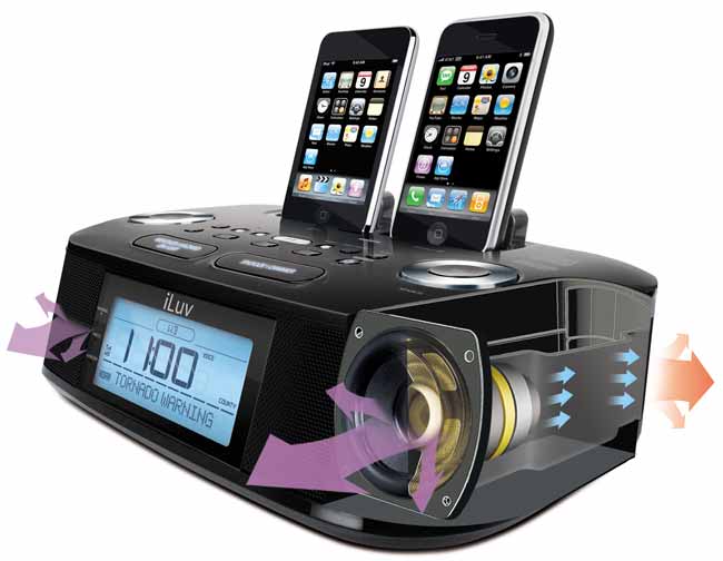 iLuv iMM183 HiFi Dual Alarm Clock Radio with NOAA/S.A.M.E
