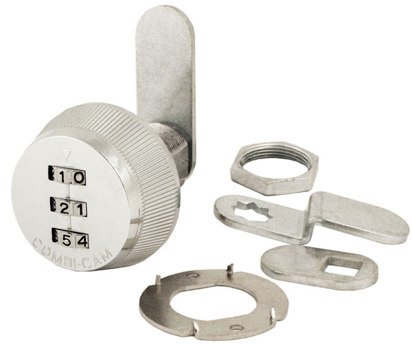 CombiCam 7850RS Combination Cam Lock, 5/8" Chrome Finish