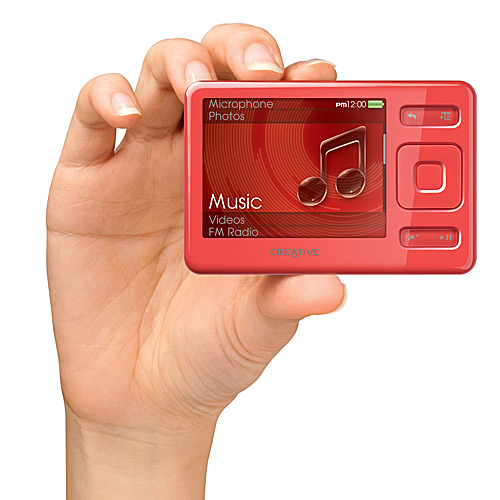 Creative Zen 4 GB MP3 Player (Red) Electronics