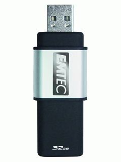 Amazon.com: EMTEC S400 Slider Series 32 GB USB 2.0 Flash Drive with Em ...