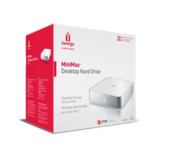 Iomega MiniMax FireWire 800/USB 2.0 1TB Desktop External