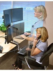 Amazon.com: Ergotron 33-349-200 WorkFit-S Dual with Worksurface+