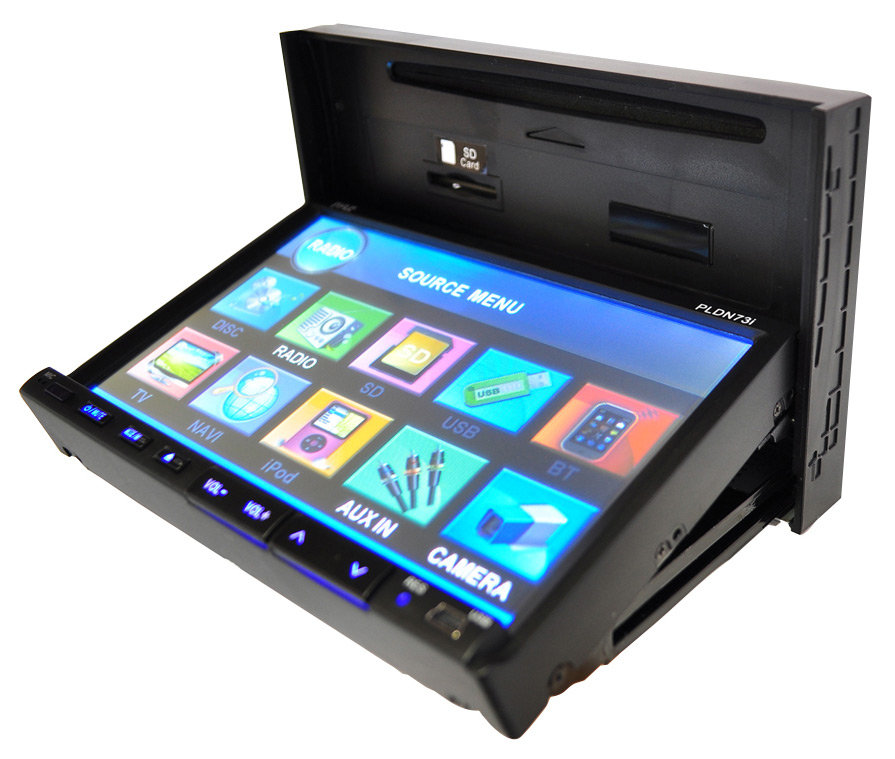 Pyle PLDN73I 7Inch DoubleDIN TFT Touchscreen DVD/VCD/CD