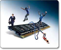 1 GB PC2-6400 (800MHz) SODIMM DDR2 40nm Class DRAM Product Shot