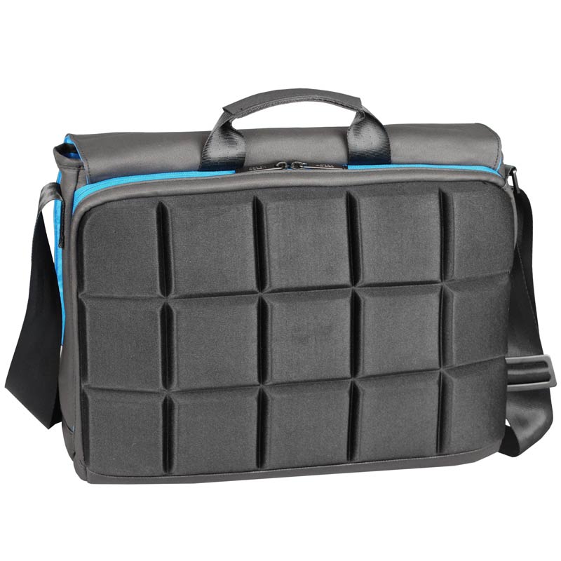 Altego Coated Canvas Cyan 15" Laptop Messenger Bag for