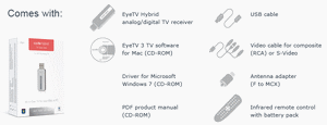 EyeTV comes with