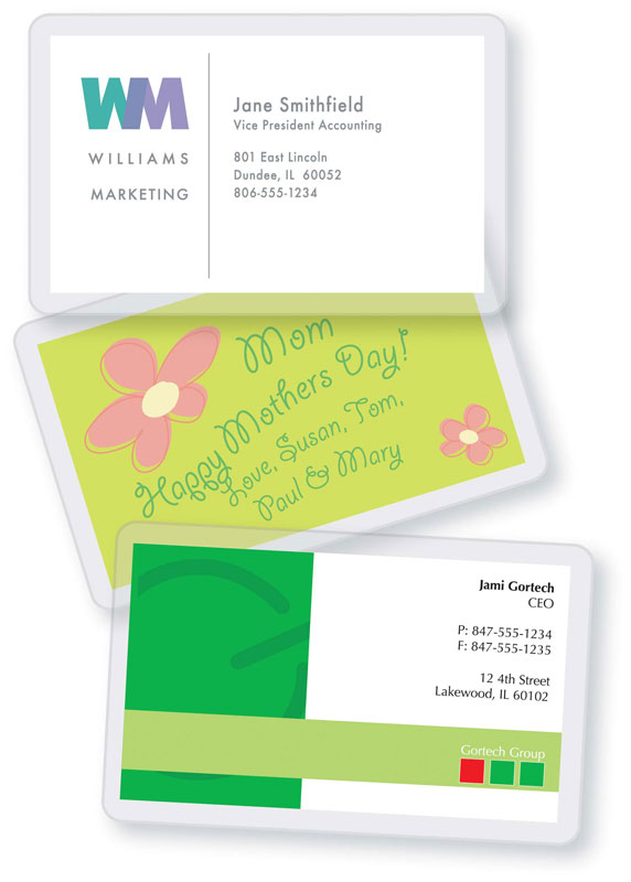 Fellowes Laminating Pouches, Thermal, Business Card Size