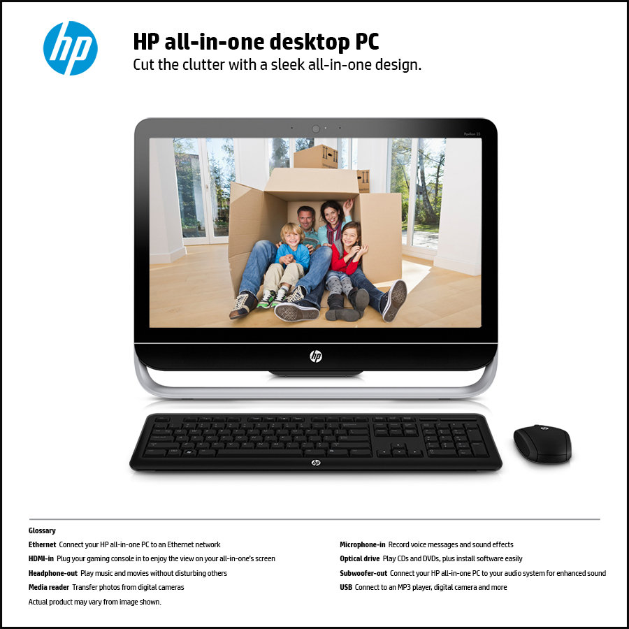 HP Pavilion 23b390 23Inch Desktop Desktop Computers