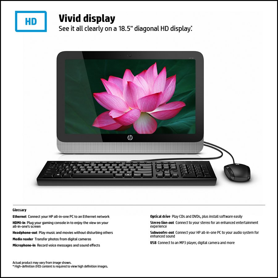 HP 185110 18.5Inch AllinOne Desktop (Discontinued by