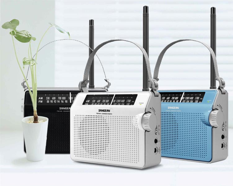 Sangean PRD6BU AM/FM Compact Analog Portable Radio Cell