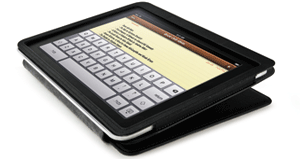 Stand the iCC831 up for viewing or typing