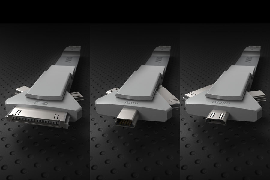 Amazon.com: AViiQ Quick Change 3 in 1 USB 2.0 Short Cable with Clip ...