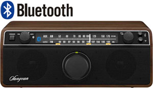 Sangean WR-12BT FM / AM / Aux-in / Bluetooth Wooden Cabinet Receiver