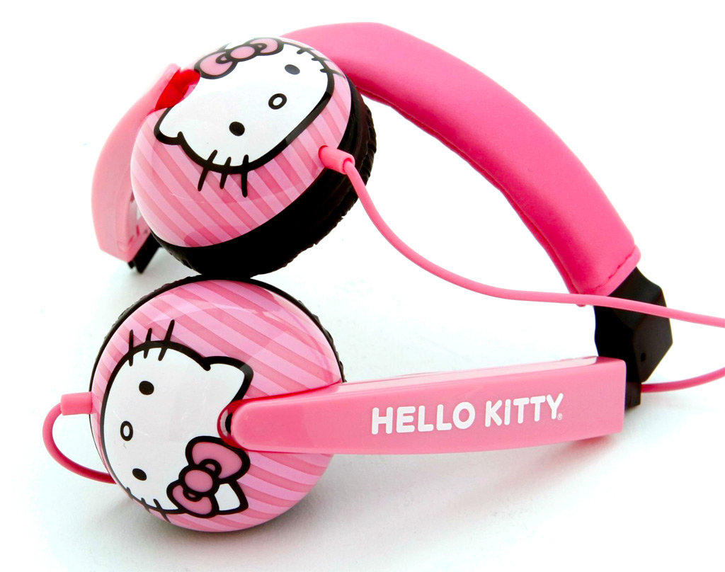 Hello Kitty Kid Safe Headphones Color and Style May Vary