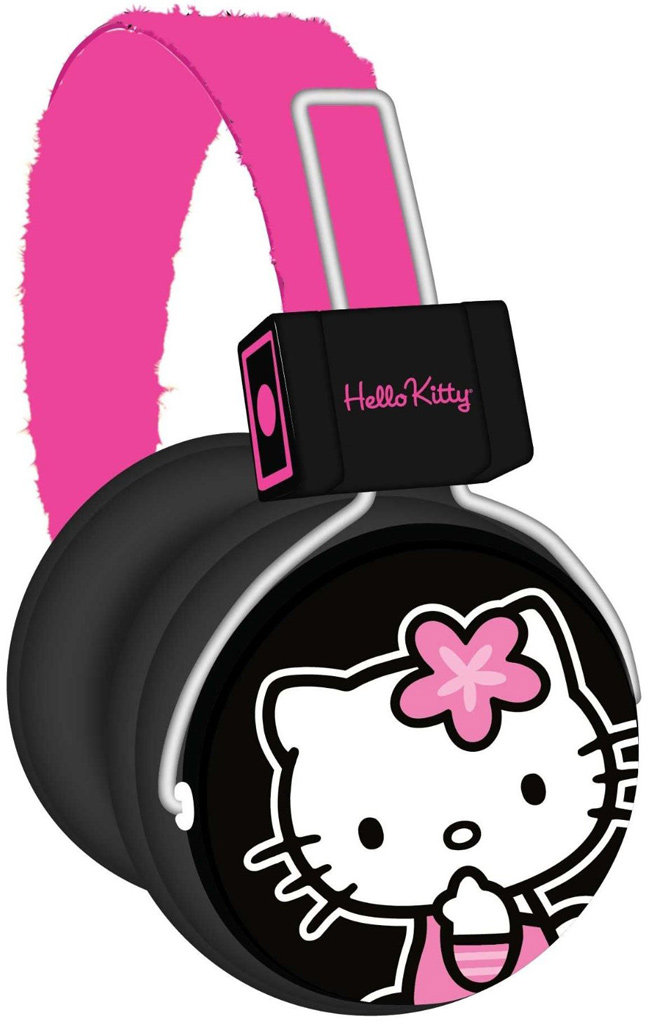 Hello Kitty DJ Headphones Black/Pink (HK38429