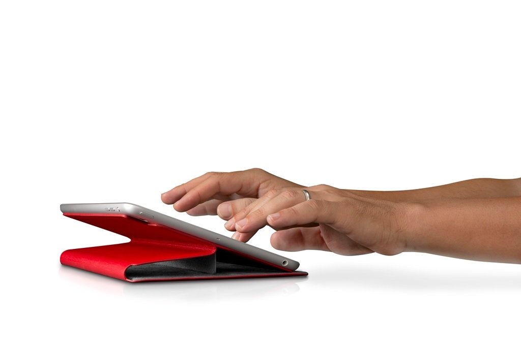 Amazon.com: Twelve South SurfacePad for iPad mini, red | Ultra ...