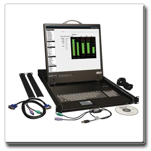 Tripp Lite B021-000-19 1U Rackmount KVM Console with 19" Monitor