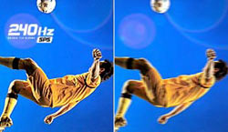 240Hz SPS Smooth Motion technology graphic