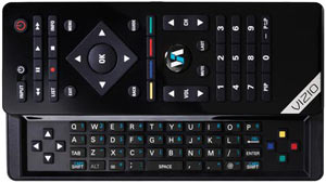 VIZIO's Bluetooth VURIO remote with slide out QWERTY keypad
