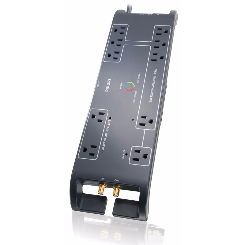 Amazon.com: Philips SPP4105B/17 10-Outlet Home Office Surge ...