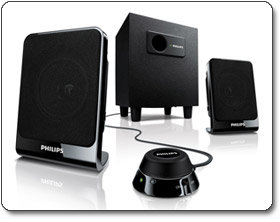 philips wooden speakers