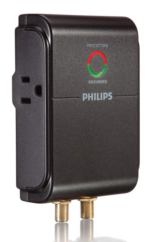 Philips SPP5025A/37 Home Theater Surge Protector with 2 Outlets and 1000J Wall Tap