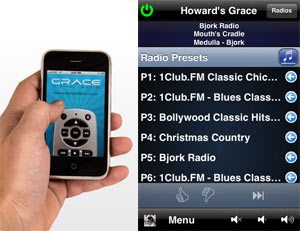 The Grace Digital Audio remote App for iPhone and iTouch explained