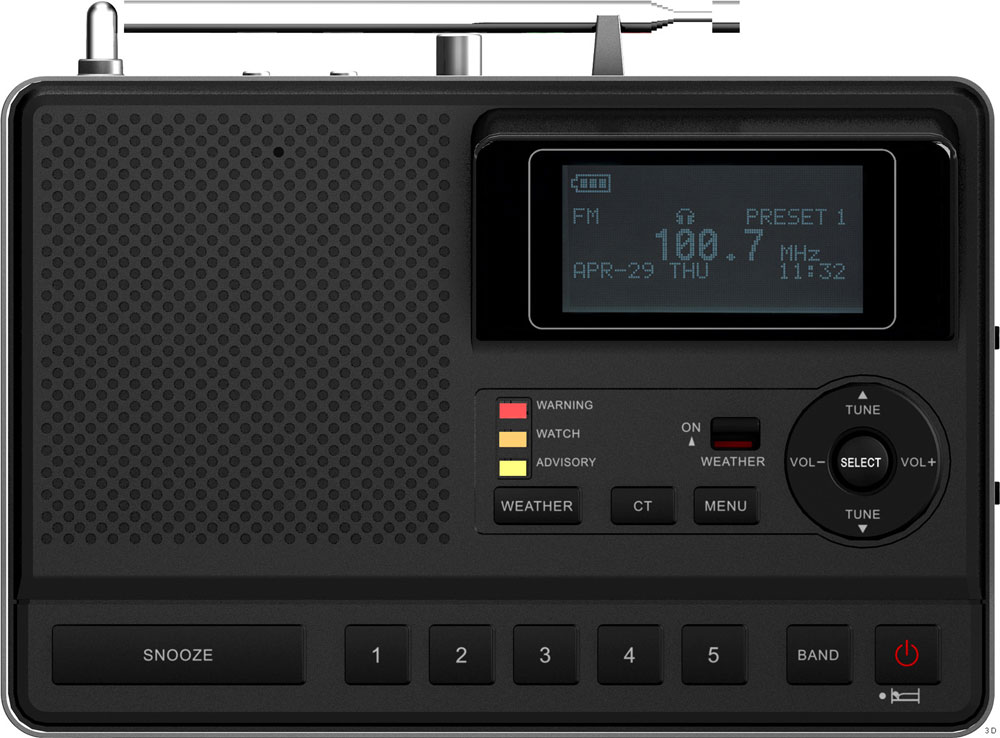 Sangean CL100 S.A.M.E. TableTop Weather Hazard Alert with