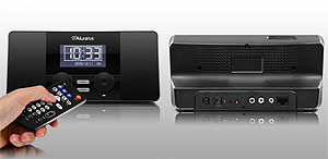 Aluratek AIRMM02F WiFi Internet Radio Alarm Clock with Remote (Black