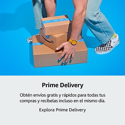 Prime Delivery Obtén envíos gratis y rápidos para todas tus compras y recíbelas incluso en el mismo día.