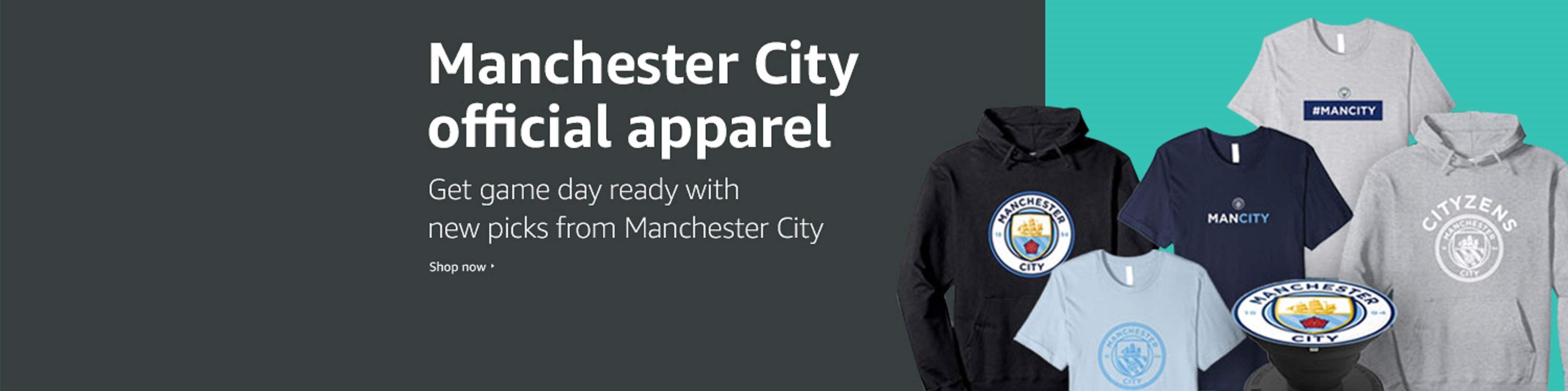 Manchester City official apparel and gear