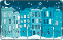 Snowy Cityscape