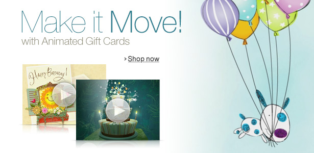 Animated Amazon.com Gift Cards