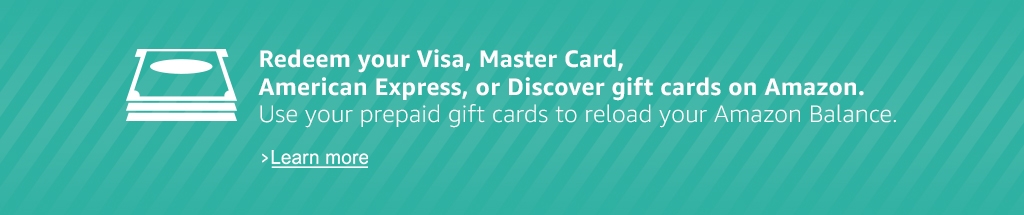 Use your prepaid cards to reload your Amazon Balance