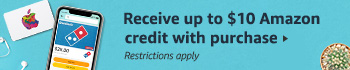 Receive up to $10 Amazon credit with purchase
