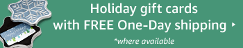Holidy gift cards with one-day free shipping