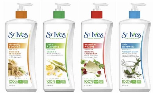 St. Ives complete range of lotions.